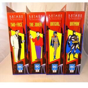 McFarlane Toys Batman The Animated Series MAXIE ZEUS BAF Wave Complete Set 4 NIB